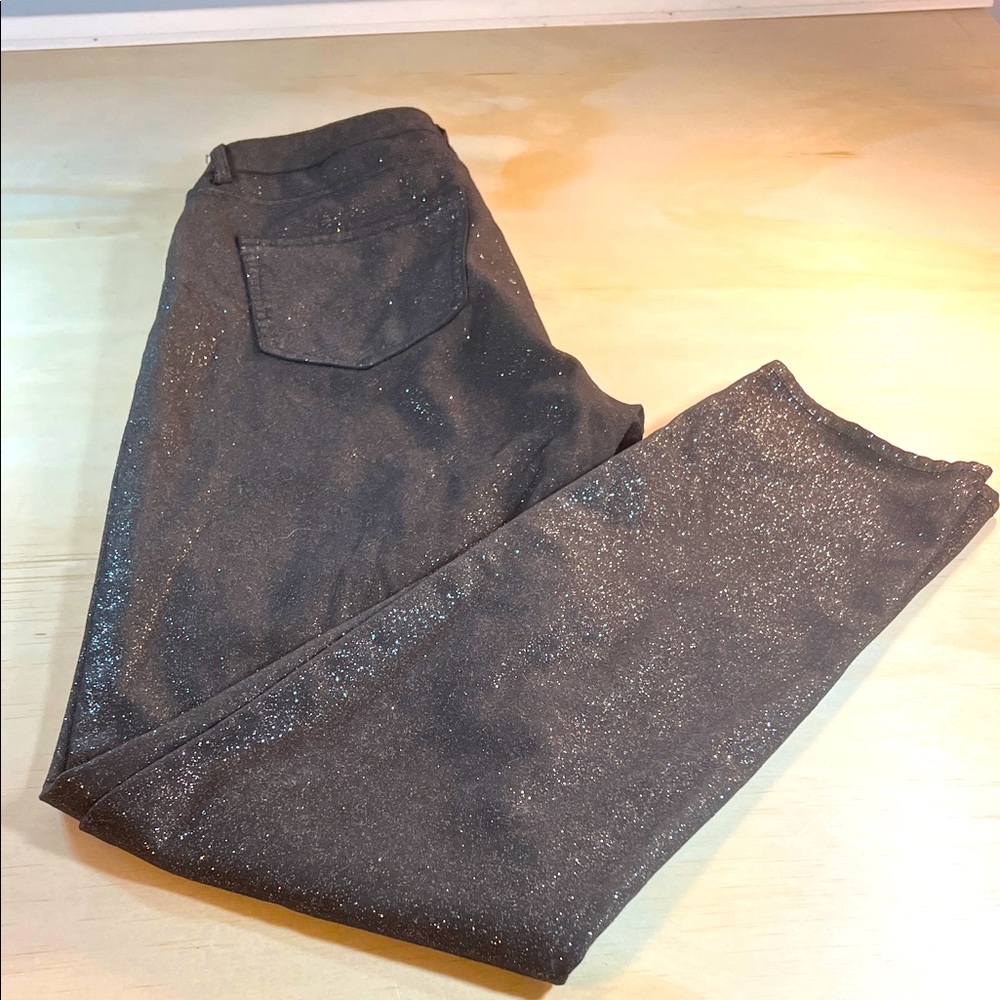 H&M Glittery Grey Women's Jeggings Sz 6